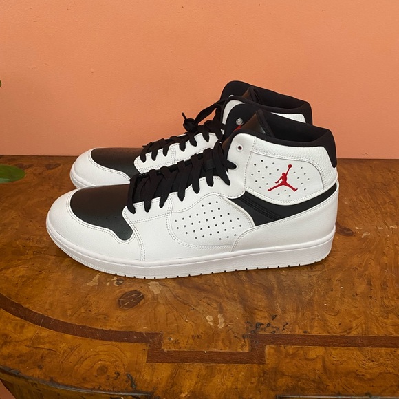 Nike Air Jordan Access White Black Sneakers AR3762-101 Shoes Size 14 NEW NO BOX - Picture 4 of 10